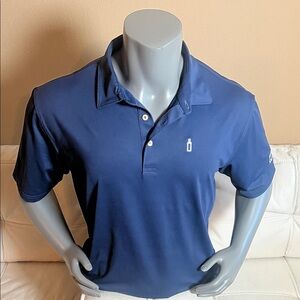 Peter Millar Bombay Sapphire Men’s Navy Polo Shirt Size XL